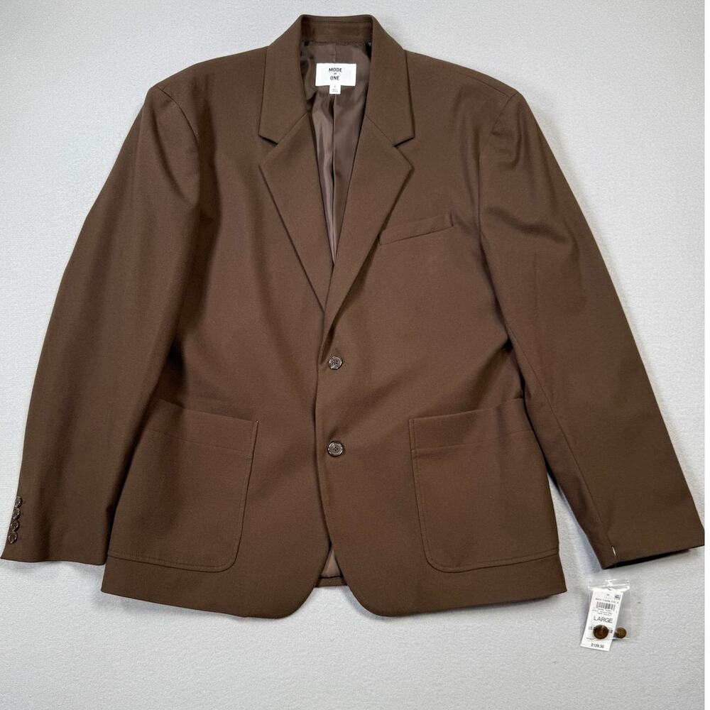 Mode of One Men's Relaxed-Fit Suit Blazer, walnut Large $139